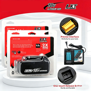 Batería Recargable de Litio Personalizada al por Mayor de <span class=keywords><strong>18V</strong></span> 3.0Ah-6Ah, 500 Ciclos, con Cátodo LiFePO4 para - Product Image 1
