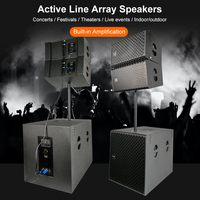 Système Sonore Audio Professionnel Fabricant Prix de Gros Haut-Parleurs Actifs Line Array 10 Pouces et 18 Pouces avec Amplificateur et DSP