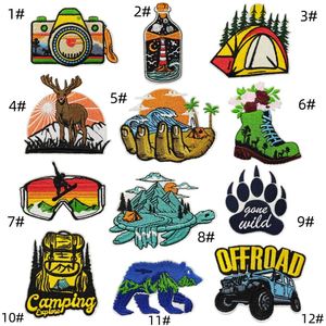 Nouvelle broderie thermocollante NODA de haute qualité sur le thème du camping pour la décoration de manteaux et chapeaux d'extérieur - Product Image 6