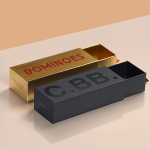 Cứng nhắc ngăn kéo hộp trượt kéo ra vàng bạc hộp các tông bao bì biểu tượng tùy chỉnh sang trọng ngăn kéo hộp giấy nhà máy giá - Product Image 1