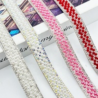 Bande de strass en perles de céramique décoration de bijoux à bricoler soi-même avec strass en verre pour accessoires de robe de mariée fabriqués