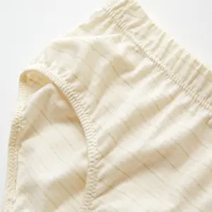 Quần Lót Nữ Co Giãn Bán Chạy Được Chứng Nhận GOTS Màu Tự Nhiên Cotton Hữu Cơ 100% Quần Lót Tùy Chỉnh