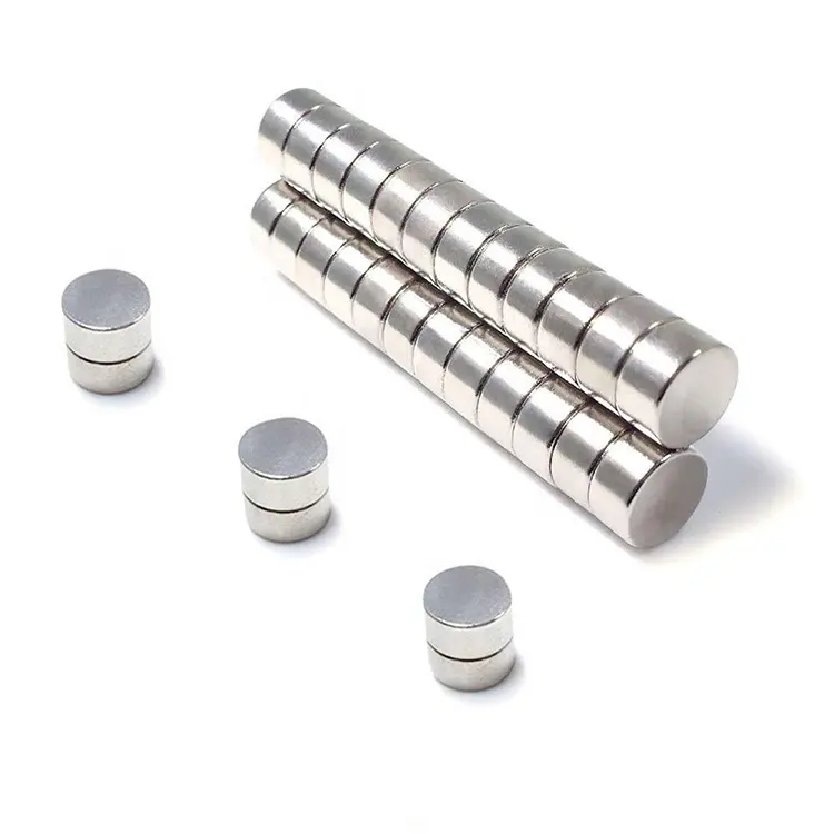 Super Strong Customized Small Magnet Mini Silver Bulk Round Disc Cylinder Rare Earth Neodymium Magnet N52 With Cheapest Price