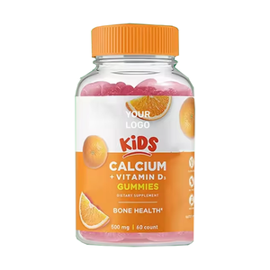 Vegan Calcium + Vitamine D3 Gommes Bonbons Calcium pour les dents d'os Soutien immunitaire Gommes Vitamine D3 - Product Image 1