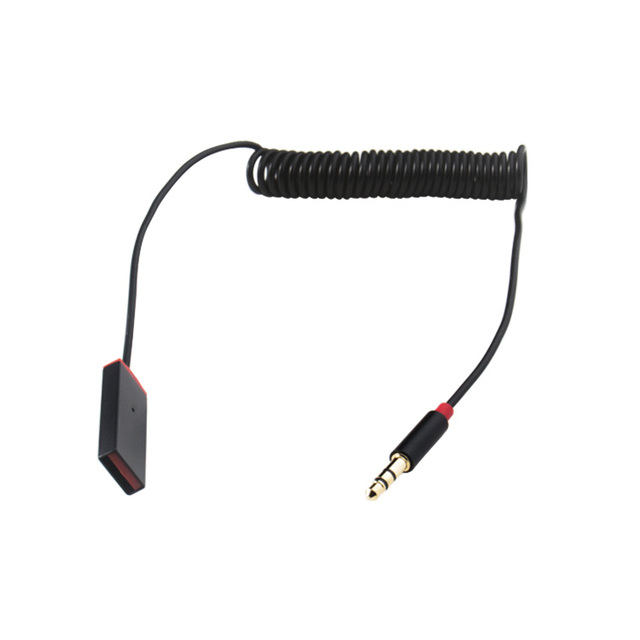 Aux to Bluetooth 5.0 Adapter 3.5mm Bluetooth Receiver for Car USB 2.0 to 3.5mm Jack Kit with Built-in Microphone