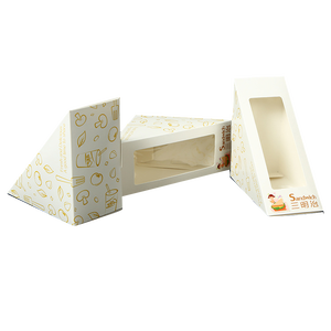 Contenitori Sandwich trasparenti monouso Sandwich cuneo scatola triangolo da forno involucri di imballo Sandwich - Product Image 5