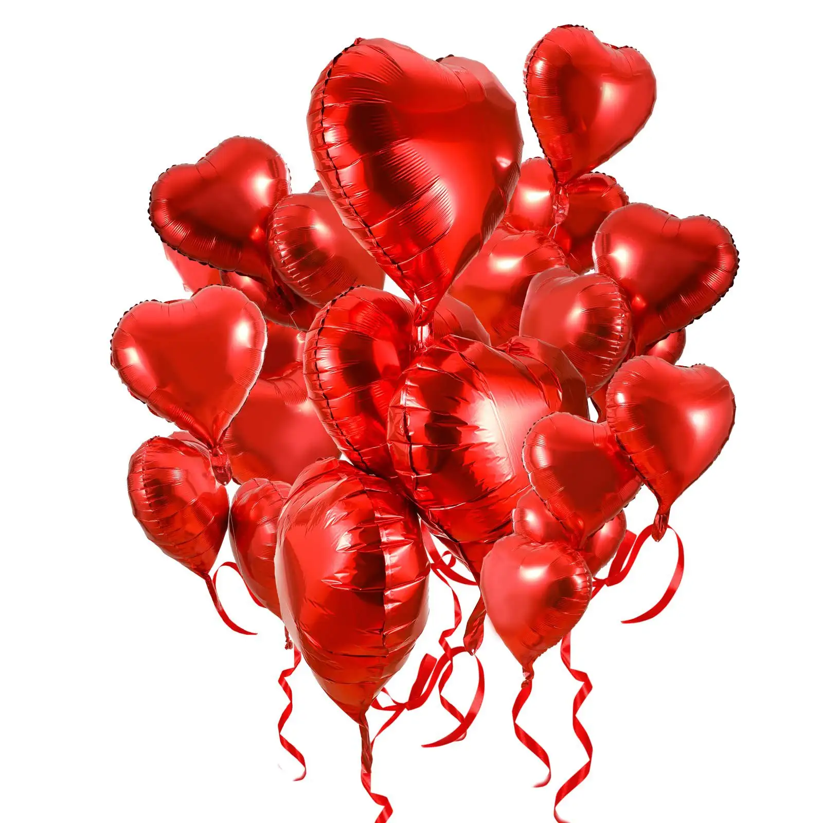 18Inch Red Heart Shaped Balloon Ballons Love Red Heart Aluminum Foil Balloon Wedding Valentine'S Day Love Decoration Globos