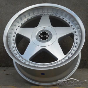<span class=keywords><strong>ล้อ</strong></span><span class=keywords><strong>แม็</strong></span><span class=keywords><strong>ก</strong></span>ซ์ F991929 แบบ Deep Dish Star Alloy สำหรับรถยนต์ ขอบล้อ Monoblock Concave 4X100/108 5X100 ขนาด 17 นิ้ว 8.5 นิ้ว สีเงิน สำหรับรถ BMW E34 E36 E46 E90 - Product Image 3