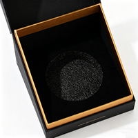 Boîte rigide portable de luxe personnalisée avec logo en feuille d'or, design écologique recyclable, insert en mousse EPE protectrice, matériaux recyclés