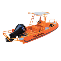 Nouveau Bateau de Pêche Rigide en Aluminium Soudé CE Haute Qualité, Mousse EVA, 680, 6m (20-22 Pieds) à Vendre