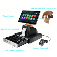 Systèmes de point de vente tout-en-un, caisse enregistreuse Android avec imprimante intégrée de 58 mm, haut-parleur pour terminal de restaurant, appareil POS Caja