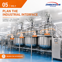 Homogénéisateur industriel 3000L pour la fabrication de détergent liquide et de shampoing, pompe à moteur AC, matériau SUS316, production à grande échelle