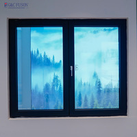 Ventanas Abatibles y Oscilobatientes de PVC/UPVC Minimalistas Personalizadas para Hoteles Fuson, Ventana de Doble Acristalamiento
