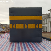 Bâtiment gonflable personnalisé de la Kaaba/modèle de boîte, décor portable de mosquée avec pompe à air pour événements islamiques