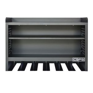 Armoire à outils murale OEM personnalisable en acier thermolaqué noir mat, capacité de charge de 125 kg, garantie de 2 ans, marque CSPS - Product Image 1