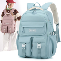 Mochila Escolar Ergonómica Impermeable de Nailon Personalizada de Fábrica, Mochilas Escolares Resistentes al Por Mayor, Bolsa Escolar para Niñas de Gran Capacidad