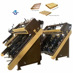 Full Automatic Wood EUR Block Pallet Hydraulic Nailing Machine Pallet Making Machine