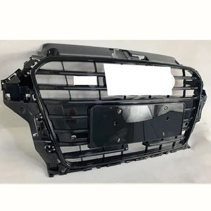 Grille ABS Design à la mode avec peinture de remplacement ACC Grille avant noire pour <span class=keywords><strong>Audi</strong></span> <span class=keywords><strong>A3</strong></span> S3 2014-2016 - Product Image 3