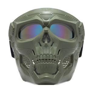 Masque intégral de moto avec verres PC anti-UV et protection contre le vent pour le cyclisme, les sports de plein air, le ski, la pêche, la plage et les fêtes décontractées - Product Image 4