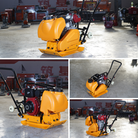 Compacteur de plaques vibrantes pour routes en asphalte ZUJI Honda/Yamaha/Lifan à moteur essence 5,5 CV haute efficacité, certifié CE PC60