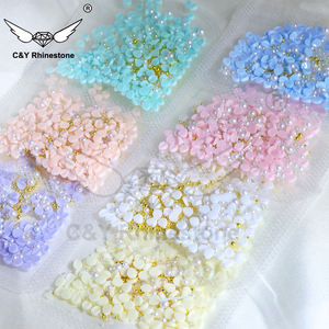 งานตกแต่งเล็บลายดอกไม้งานประดิษฐ์ทำจากเรซิ่น5กลีบ & ลูกปัด - Product Image 4