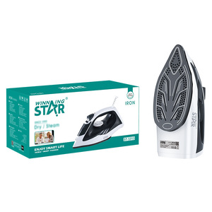 Plancha Eléctrica Winningstar ST-5313 con Suela de Cerámica, Plancha de Vapor Seco 220-240V, Tres Ajustes de Temperatura - Product Image 1