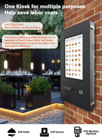 Machine de paiement extérieure à écran tactile libre-service étanche 24 "IP65 pour parking de voiture Fonction SDK murale debout au sol