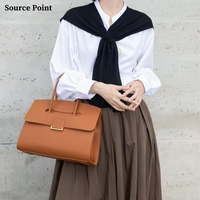 Sac à main pour femme de grande capacité, sac à main en cuir pleine fleur, sac à main en cuir véritable, sac à main pour le travail, le bureau, les trajets quotidiens