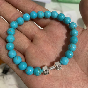 Pulsera de Cuentas para Hombre G1413, Éxito de Ventas en <span class=keywords><strong>Amazon</strong></span>, Moderna, de Piedra Volcánica Negra Natural, Cuentas de Buda, Pulsera de Mancuerna Económica - Product Image 6