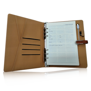 Vendita calda 6 anelli in pelle <span class=keywords><strong>a</strong></span> scacchi bilancio <span class=keywords><strong>quaderno</strong></span> <span class=keywords><strong>con</strong></span> foglia allentata come il sistema di busta di plastica delle tasche per raccoglitore - Product Image 6