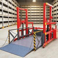 Plateforme de chargement hydraulique mobile, rampe de chargement/déchargement portable pour chariot élévateur, plateforme de chargement pour le chargement de camions et de conteneurs
