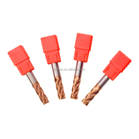 Fraise à queue CNC en carbure HRC55 HRC65 0.6 à 4 dents, fraises de défonceuse, marque OEM Lihan