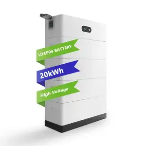 100 Kwh电池Lifepo4锂电池10kw 12kw 15kw堆叠Lifepo4电池组家用储能