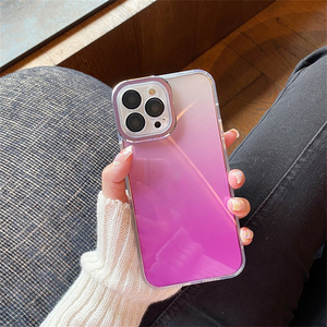 Per <span class=keywords><strong>iPhone</strong></span> <span class=keywords><strong>14</strong></span> Pro custodia morbida per Pc a colori sfumati per <span class=keywords><strong>iPhone</strong></span> 13 12 11 Pro Max 7 8 Plus <span class=keywords><strong>Cover</strong></span> antiurto per la protezione dell'obiettivo - Product Image 3