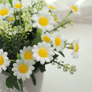 Artificial Small Daisy Set Wild Chrysanthemum Greenery Decor Desktop <b>Ornament</b> For Home Indoor Scene Decoration - Product Image 3