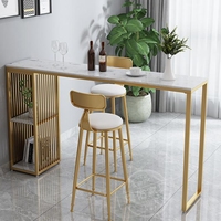 Table de bar moderne en marbre de luxe léger, petite cloison, armoire à vin, pour cuisine, salle à manger, sous-sol, balcon, salon, durable