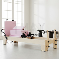 Appareil de Pilates Tmax Stretch en érable, Reformers de Pilates en bois pour usage commercial