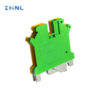 Borne de terre montée Connecteur électrique USLKG 5 6mm Connexion à vis Haute température Ground Din Rail Terminal Block