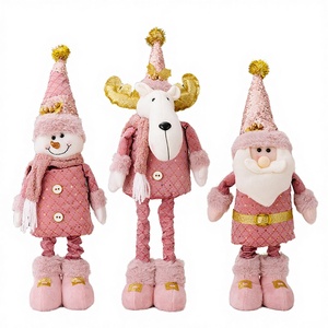 Handmade Cotton Christmas Santa Claus Snowman <b>Reindeer</b> Ornaments Happy New Year <b>Xmas</b> Dolls Interior Decorations - Product Image 2