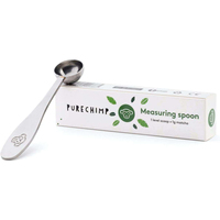Cuillère doseuse EsticK 304 en acier inoxydable, design moderne et écologique, argentée, 2,5 ml, avec fouet et bol pour poudre de matcha
