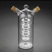 Bouteille en verre borosilicate de haute qualité, fabriquée à la main, étanche, sans BPA, grande capacité, résistante à la chaleur, pour l'alcool et les boissons, utilisation en voyage