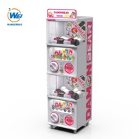 Máquina expendedora de cápsulas Gacha de doble piso operada con monedas WANGERBAO para juegos de grúa recreativos