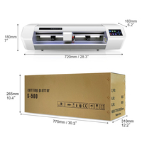 Cortadora de Vinilo Semiautomática Ayf S500 con Cámara Automática, Máquina de Corte de Pegatinas, Plotter de Escritorio con Pantalla Táctil, Nueva Funda para Teléfono