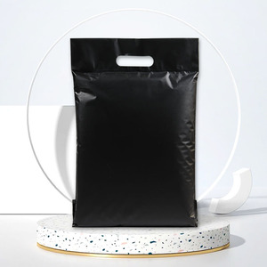 Ready Ship <b>Black</b> for Poly Mailer Custom Packaging Plastic Bags Mailing Bag Handle for Clothing Shoes Teal Free Sample Shipping - Product Image 6