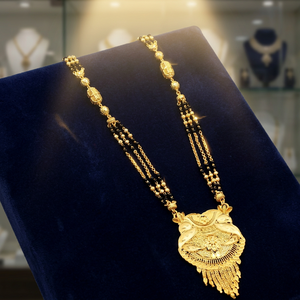 Wholesale 24K Micro Gold Long Mangalsutra For Married Women, Indian Wedding Long Mangalsutra, Daily Wear Gold Finish Mangalsutra - Product Image 3