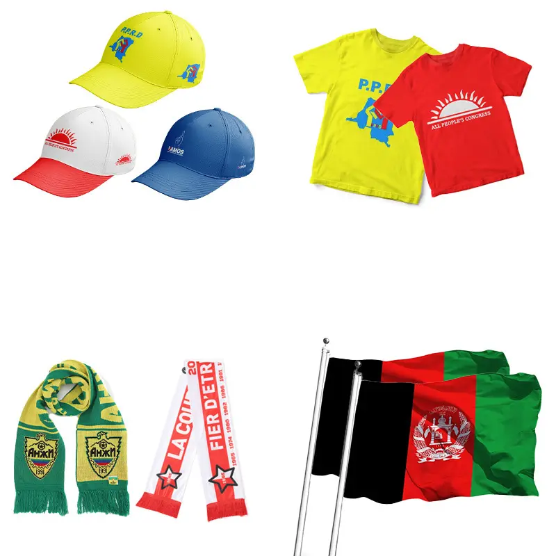 Оптовая продажа, набор шарфов для предвыборной кампании с флагом мирового правительства