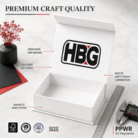 Boîte cadeau magnétique de luxe personnalisée avec matériaux recyclés et doublure en éponge, boîte de qualité supérieure avec logo pour livres