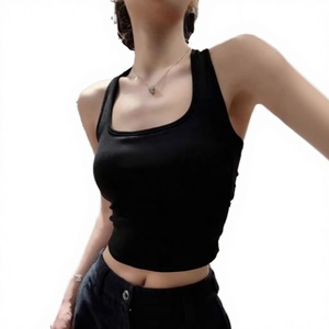 เสื้อกล้ามโยคะไร้ตะเข็บสำหรับผู้หญิง เนื้อผ้าริบ ยืดได้สี่ทิศทาง ระบายอากาศได้ดี แห้งเร็ว เหมาะสำหรับออกกำลังกายและเล่นกีฬา - Product Image 1