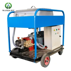 500bar Motor eléctrico Eliminación de óxido de pintura Lavadora a escala de chorro de agua de alta presión