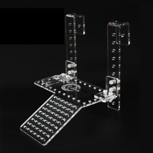 Sıcak satış şeffaf asılı akrilik kaplumbağa Basking platformu ayarlanabilir yükseklik kaplumbağa rampası - Product Image 1